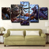 custom 5 panel canvas League Of Legends Kha'zix wall art decor picture-1200 (3)