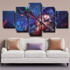 custom 5 panel canvas League of Legends Nidalee wall art decor picture-1200 (1)