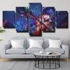 custom 5 panel canvas League of Legends Nidalee wall art decor picture-1200 (2)