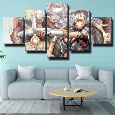 custom 5 panel canvas League of Legends Riven wall art decor picture-1200 (1)
