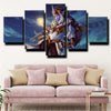 custom 5 panel canvas League of Legends Soraka wall art decor picture-1200 (1)