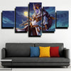 custom 5 panel canvas League of Legends Soraka wall art decor picture-1200 (2)