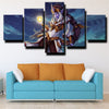 custom 5 panel canvas League of Legends Soraka wall art decor picture-1200 (3)