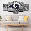 custom 5 panel canvas Rams logo crest wall art decor picture-1213 (1)