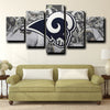 custom 5 panel canvas Rams logo crest wall art decor picture-1213 (2)