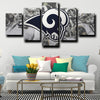 custom 5 panel canvas Rams logo crest wall art decor picture-1213 (3)
