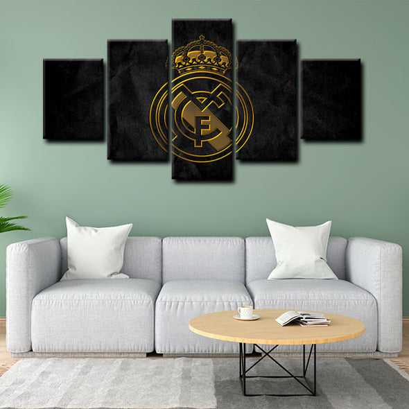 custom 5 panel canvas Real Madrid CF wall art decor picture1213 (2)