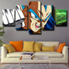 custom 5 panel canvas dragon ball Vegeta face wall art decor picture-2029 (2)