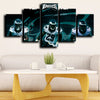 custom 5 panel canvas framed prints Eagles Teammates wall decor-1220 (2)