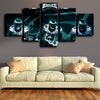 custom 5 panel canvas framed prints Eagles Teammates wall decor-1220 (3)