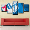 custom 5 panel canvas prints 76ers logo badge wall decor-1219 (2)