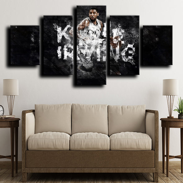 custom 5 panel canvas prints Celtics MVP irving home decor-1220 (3)