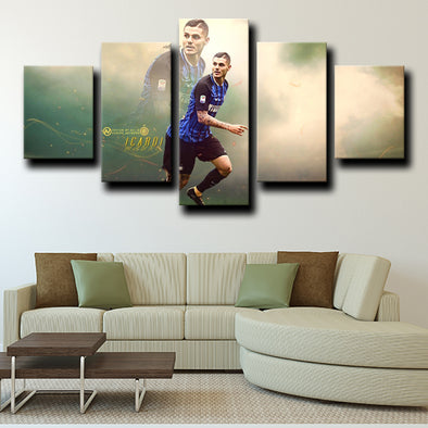 custom 5 panel canvas prints Inter Milan Icardi live room decor-1202 (1)