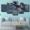 custom 5 panel canvas prints League Legends Caitlyn live room decor-1200 (3)