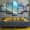 custom 5 panel canvas prints League Of Legends Janna live room decor-1200 (1)