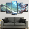 custom 5 panel canvas prints League Of Legends Janna live room decor-1200 (3)