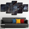 custom 5 panel canvas prints League of Legends Shen live room decor-1200 (3)