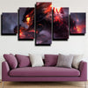 custom 5 panel canvas prints League of Legends Warwick live room decor-1200 (2)