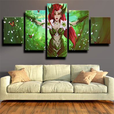 custom 5 panel canvas prints League of Legends Zyra live room decor-1200 (1)