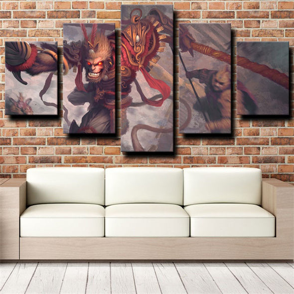 custom 5 panel canvas prints League of Legends live room decor-1232 (1)