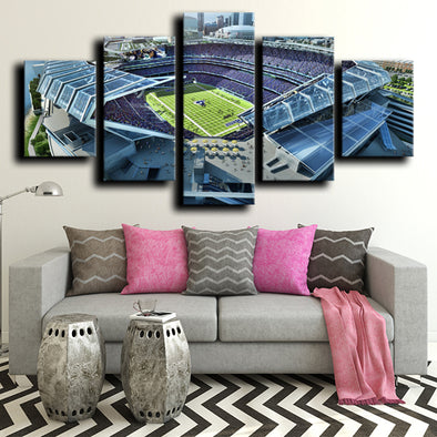 custom 5 panel canvas prints Rams LA Stadium live room decor-1235 (1)