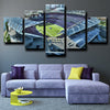 custom 5 panel canvas prints Rams LA Stadium live room decor-1235 (3)