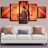 custom 5 panel canvas prints Warriors Curry live room decor-1251 (4)