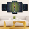 custom 5 panel canvas wall art prints Eagles Rugby field decor picture-1235 (1)