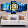 custom 5 panel canvas wall art prints Inter Milan Logo home decor-1209 (2)