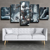 custom 5 panel wall art Assassin's Creed Bloodlines Altaïr home decor-1216 (3)