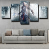 custom 5 panel wall art Assassin's Creed III Connor home decor -1203 (2)