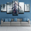 custom 5 panel wall art Assassin's Creed III Connor home decor -1203 (3)