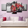 custom 5 panel wall art Chicago Blackhawks Shaw home decor-1214 (4)