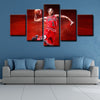    custom 5 panel wall art Derrick Rose home decor1215 (2)