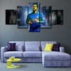 custom 5 panel wall art Eden Hazard home decor1214 (2)