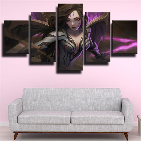 custom 5 panel wall art League Of Legends Kai'sa home decor-1200 (3)