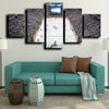 custom 5 panel wall art Minnesota Wild Xcel Energy Center home decor-1205 (3)