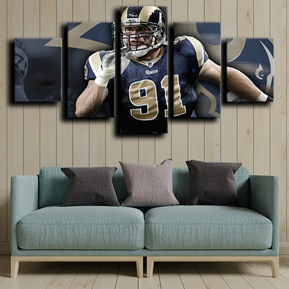 custom 5 panel wall art Rams long home decor-1202 (1)