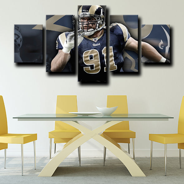 custom 5 panel wall art Rams long home decor-1202 (2)