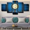 custom 5 panel wall art framed prints Inter Milan Badge decor picture-1210 (4)