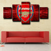 custom 5 panel wall art prints Arsenal Logo Red decor picture-1230 (3)