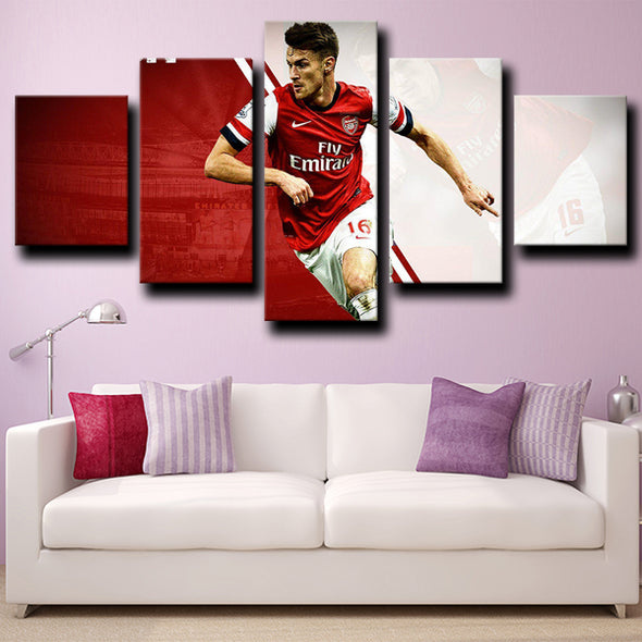 custom 5 panel wall art prints Arsenal Ramsey decor picture-1219 (4)