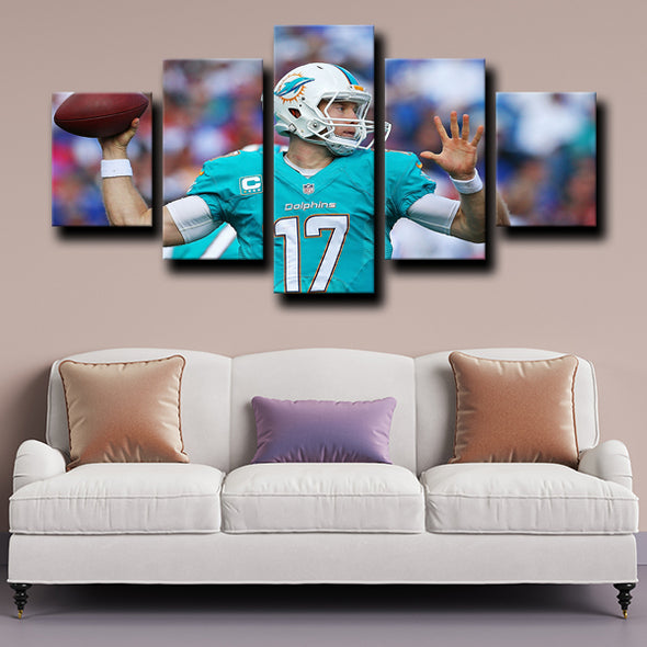 custom 5 panel wall art prints Miami Dolphins Tannehill home decor-1220 (4)