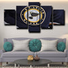 custom 5 panel wall art prints St. Louis Blues Logo home decor-1209 (4)
