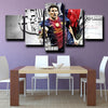 custom 5 piece canvas art prints Barcelona Messi wall picture-1217 (3)
