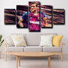 custom 5 piece canvas art prints Barcelona Messi wall picture-1219 (4)