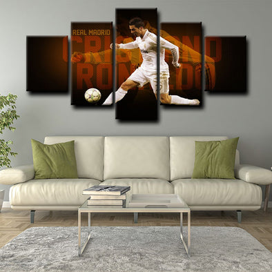 custom 5 piece canvas art prints Cristiano Ronaldo wall picture1219 (1)