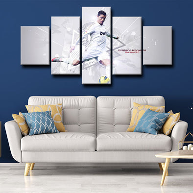 custom 5 piece canvas art prints Cristiano Ronaldo wall picture1220 (1)