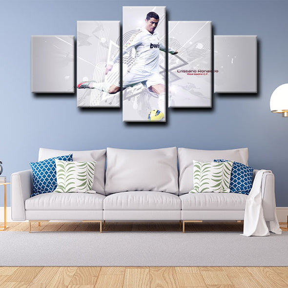 custom 5 piece canvas art prints Cristiano Ronaldo wall picture1220 (2)