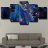 custom 5 piece canvas art prints League Legends Aurelion wall picture-1200 (2)